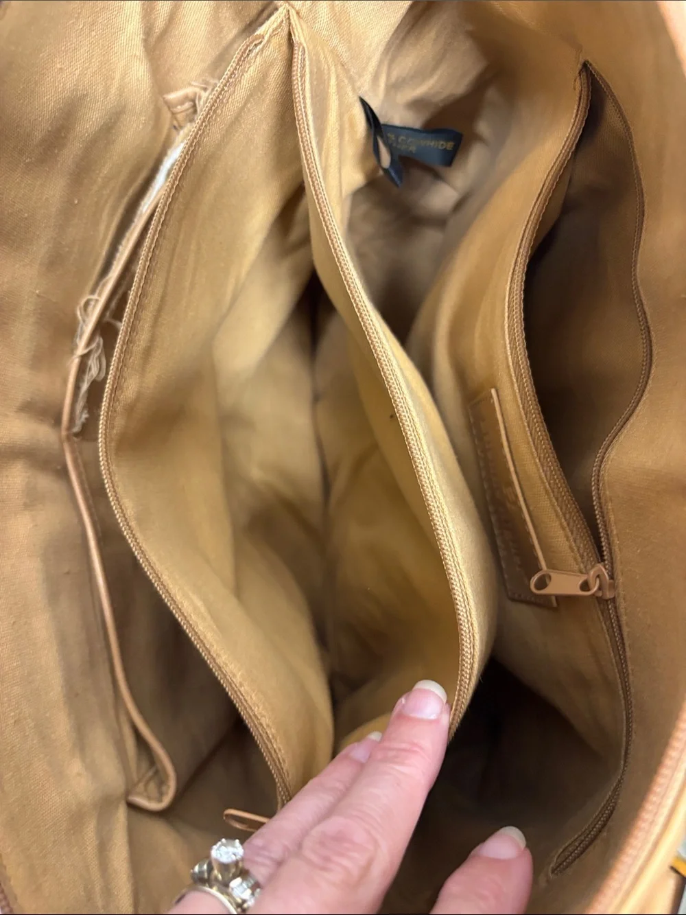 Aigner Tan Woven Shoulder Tote Bag - Classic Summer Style